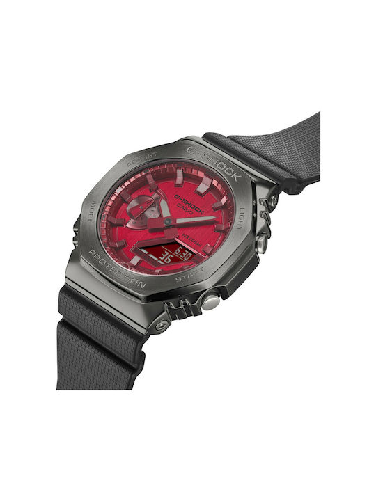 Casio G-Shock Analog/Digital Men's Watch 44.4mm Chronograph Battery with Black Rubber Strap