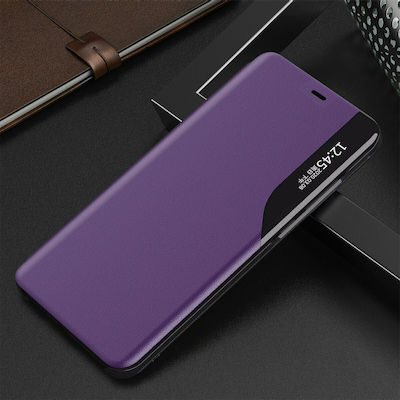 Hurtel Eco Leather View Synthetic Leather Book Purple (iPhone 13)