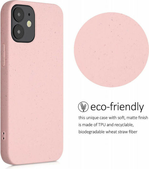Kalibri Eco-Friendly Back Cover Σιλικόνης Ροζ (iPhone 12 mini)
