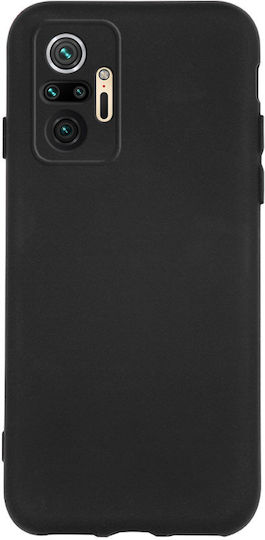Matt Back Cover Σιλικόνης Μαύρο (Redmi Note 10 Pro)