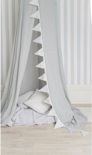 Jabadabado Mosquito Net Room Cotton K049 Gray 230cm