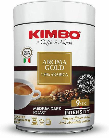 Kimbo Espresso Coffee Arabica Gold Ground in Box 250gr