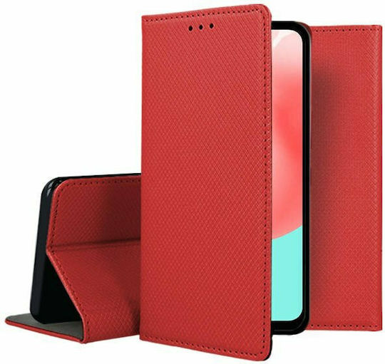 Book Piele artificială Roșu (Galaxy A32 4G -> Galaxy A32 4G)