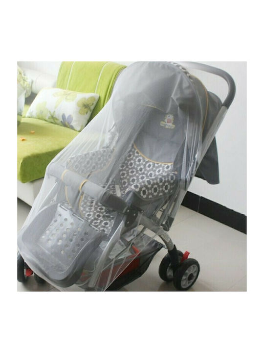 Mosquito Net for Stroller Tulle with Elastic White