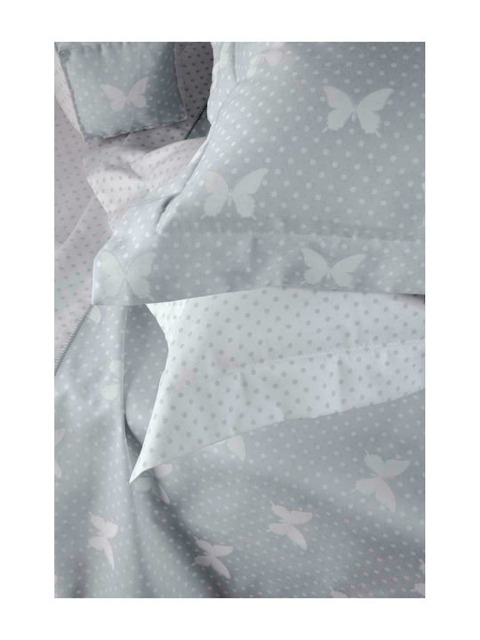 Down Town Home Baby Mosquito Net for Crib with Gray Tulles 500x200cm