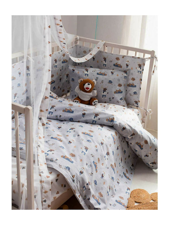 Vesta Home Mosquito Net Crib Woodland Tulle 000007221 Light Blue 490x180cm