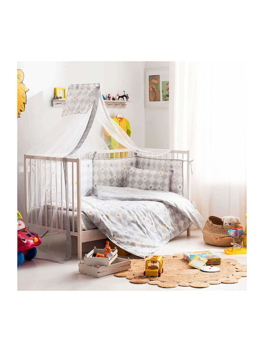 Vesta Home Κουνουπιέρα Κούνιας Dream από Τούλι Λευκή 490x180εκ.