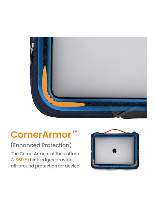 tomtoc Versatile A42 Τσάντα Ώμου / Χειρός για Laptop 14" σε Μπλε χρώμα