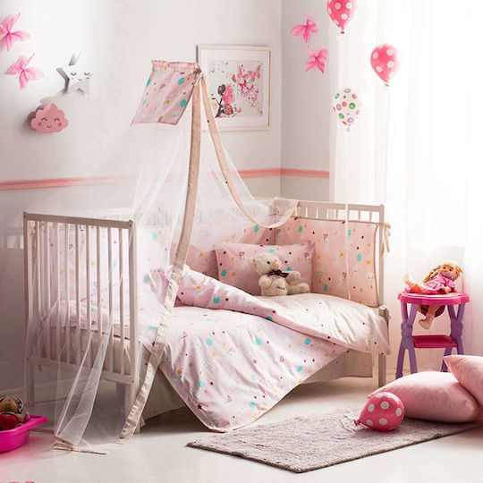 Vesta Home Mosquito Net Crib Cat Tulle 000007220 Pink 490x180cm