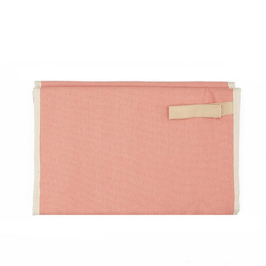 My Bag's Tragbare Wickelauflage Happy Family aus Stoff Pink 22x32cm