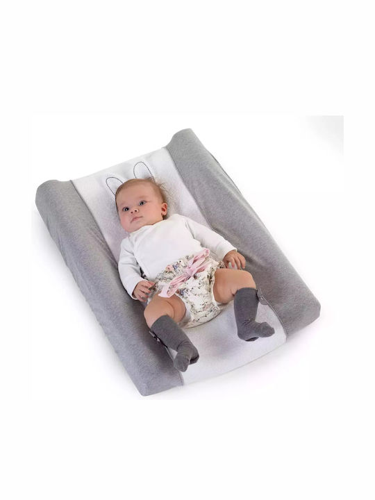 Childhome Abdeckung für Wickelauflage Rabbit aus Stoff Grey 50x70cm