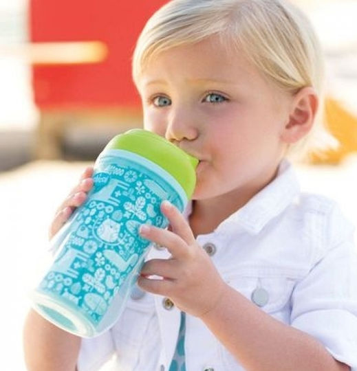 Chicco Baby Cup Active made of Plastic Blue Blue/Green 266ml for 14m+m+