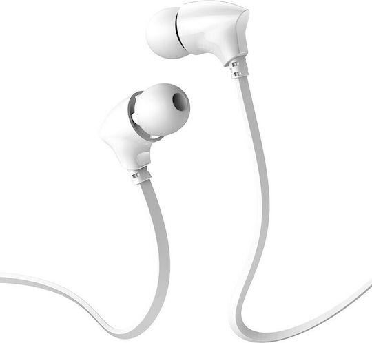 Borofone BM26 In-ear Handsfree με Βύσμα 3.5mm Λευκό