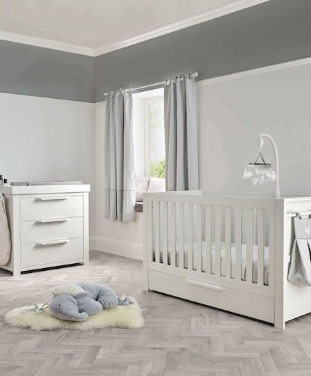 Mamas & Papas Franklin Nursery Furniture Set with Bed & Nursery Drawer White