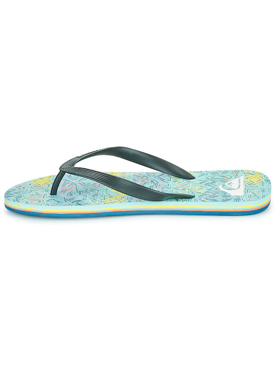 Molokai Art Men's Flip Flops Black