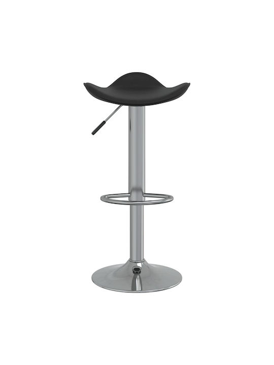 Stool Bar with Adjustable Height Black 44x44x60-81cm