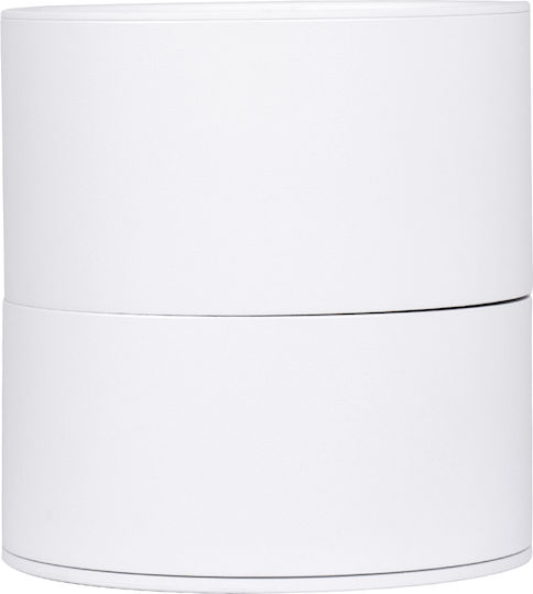 GloboStar Omega Единично Спот с Цокъл GU10 в Бял Цвят