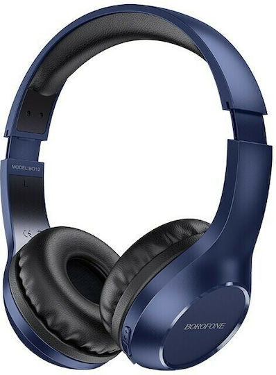 Borofone Wireless / Wired On Ear Headphones with 8 hours of Operation Blue