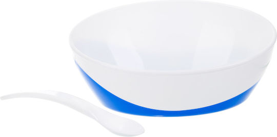 Canpol Babies Kinderessschale Set Schüssel & Löffel aus Plastik Blau