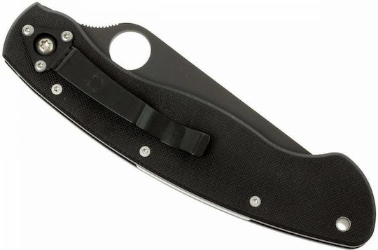 Spyderco Military Σουγιάς Μαύρος σε Θήκη