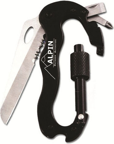 Alpin Carabiner Πολυεργαλείο Μαύρο