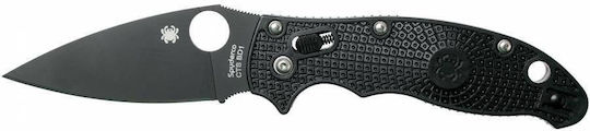 Spyderco Manix 2 Taschenmesser mit Verriegelungsmechanismus Schwarz in Scheide