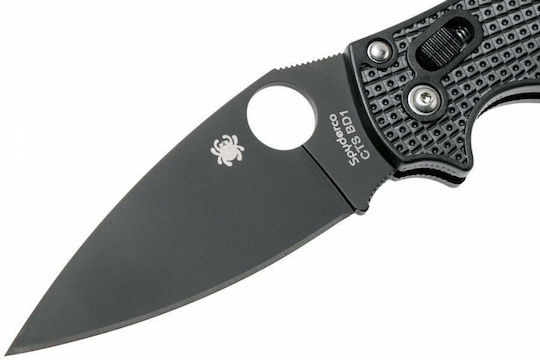 Spyderco Manix 2 Taschenmesser mit Verriegelungsmechanismus Schwarz in Scheide