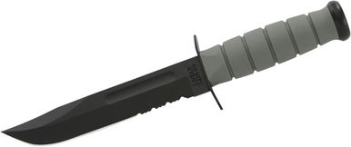 Ka-Bar Fighting/Utility Serrated Cuțit Foliage Green în Toc