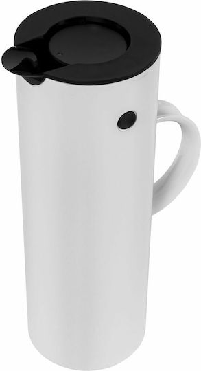 Stelton EM77 Vacuum Jug Κανάτα Θερμός Πλαστικό 1lt White