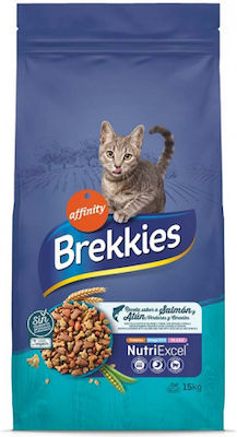 Affinity Brekkies Mix Dry Food for Adult Cats with Salmon 15kg