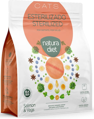 Dingonatura Natura Diet Sterilized Ξηρά Τροφή για Στειρωμένες Γάτες με Λαχανικά / Σολομό 3kg