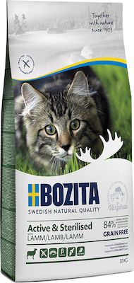 Bozita Active & Sterilised Ξηρά Τροφή για Στειρωμένες Γάτες με Αρνί 10kg