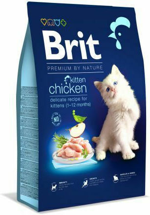 Brit Premium By Nature Kitten Dry Food for Young Cats with Sensitive Gastrointestinal with Chicken 8kg