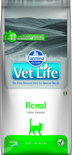 Farmina Vet Life Renal Trockenfutter für erwachsene Katzen mit Mais / Huhn / Reis 2kg