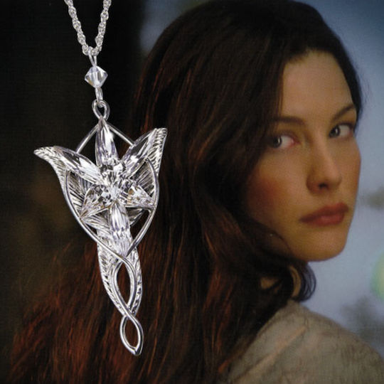 The Noble Collection Lord of the Rings Arwen's Evenstar Hanging Replica in 1:2 Scale