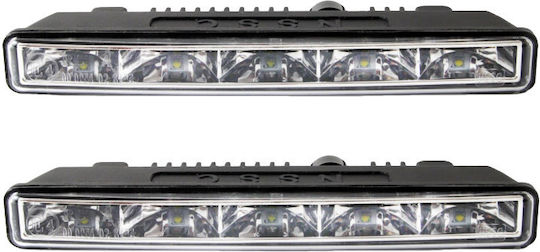 NSSC DRL 501HP Mini Φώτα Ημέρας Αυτοκινήτου σε σχήμα Μπάρας Universal 12 / 24V 10.64W 18.7cm 2τμχ