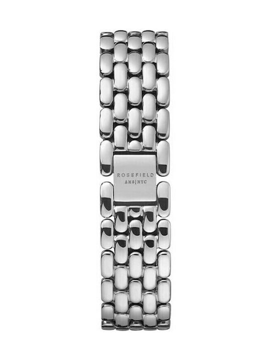 Rosefield The Gabby Women's Watch Chronograph with Silver Metal Bracelet