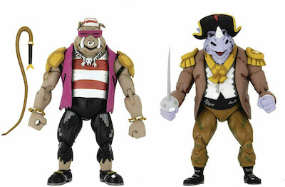 Neca Teenage Mutant Ninja Turtles: Pirate Rocksteady & Bebop Φιγούρα Δράσης ύψους 18εκ.