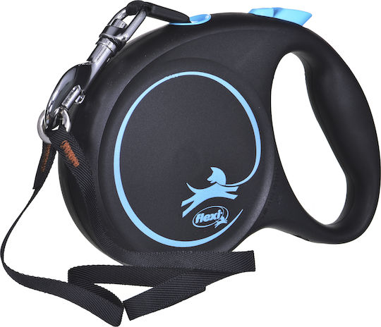 Flexi Foldable Dog Leash Lead Strap Design L Tape in Light Blue Color 5m up to 50kg