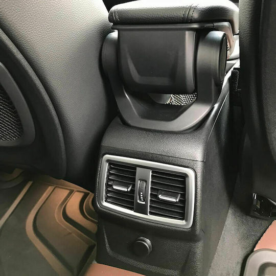Carner Car Instrument Panel Decoration Chrome Frame Rear Air Vent for Bmw X1 F48 in Silver Color 0016707