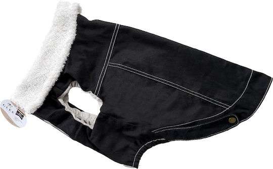 Glee Black Waterproof Dog Coat with 25cm Back Length