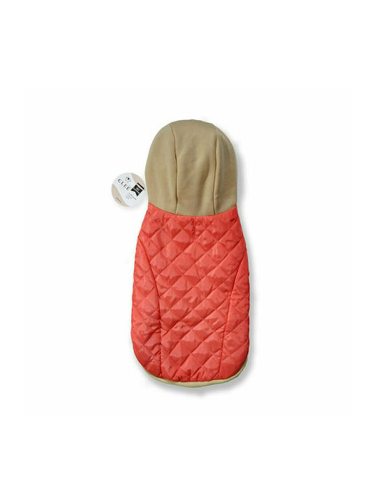 Glee Fleece / Waterproof Dog Coat with Hood with 25cm Back Length