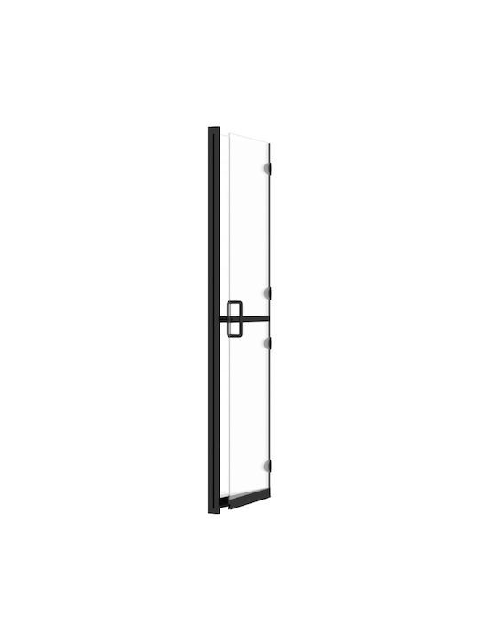 vidaXL Divider de verandă Duș cu Pliabil Ușă 110x190cm Sticlă transparentă