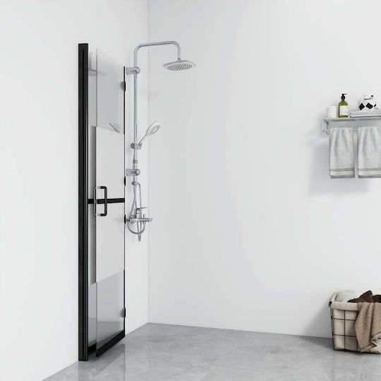 vidaXL Divider de verandă Duș cu Pliabil Ușă 70x190cm Sticlă transparentă