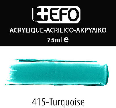 +Efo Acrylic 75ml 415 Turquoise