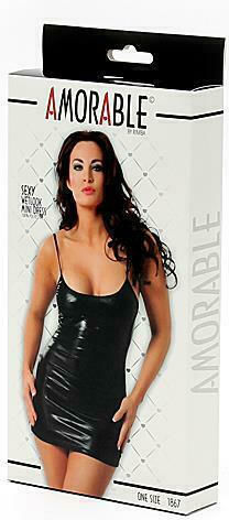Rimba Amorable Mini Dress R Sexy Φόρεμα Μαύρο