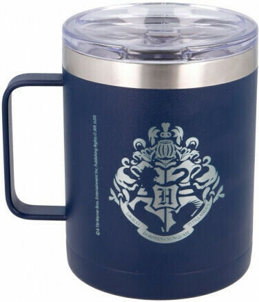 PCMerch Harry Potter Thermosflasche Rostfreier Stahl 380ml Blau mit Handgriff