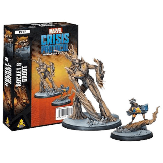Fantasy Flight Crisis Protocol Crisis Protocol - Rocket & Groot Figure (Exp)