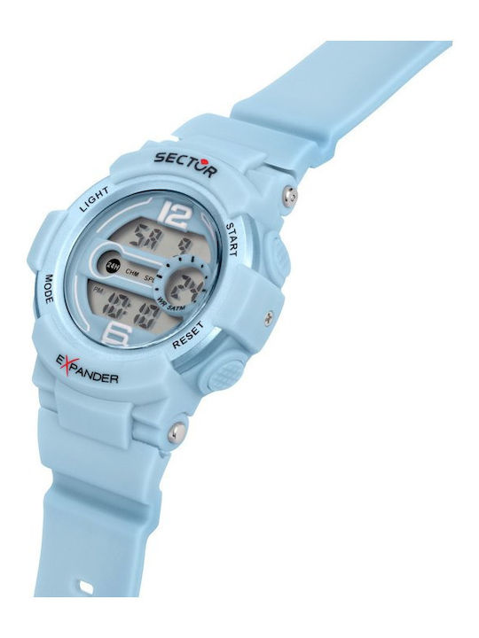 Sector Expander Ψηφιακό Γυναικείο Ρολόι 40mm Μπαταρίας με Μπλε Καουτσούκ Λουράκι
