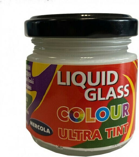 Mercola Liquid Glass Effect Χρωστική Χειροτεχνίας Λευκή για Υγρό Γυαλί Πέρλα 90ml